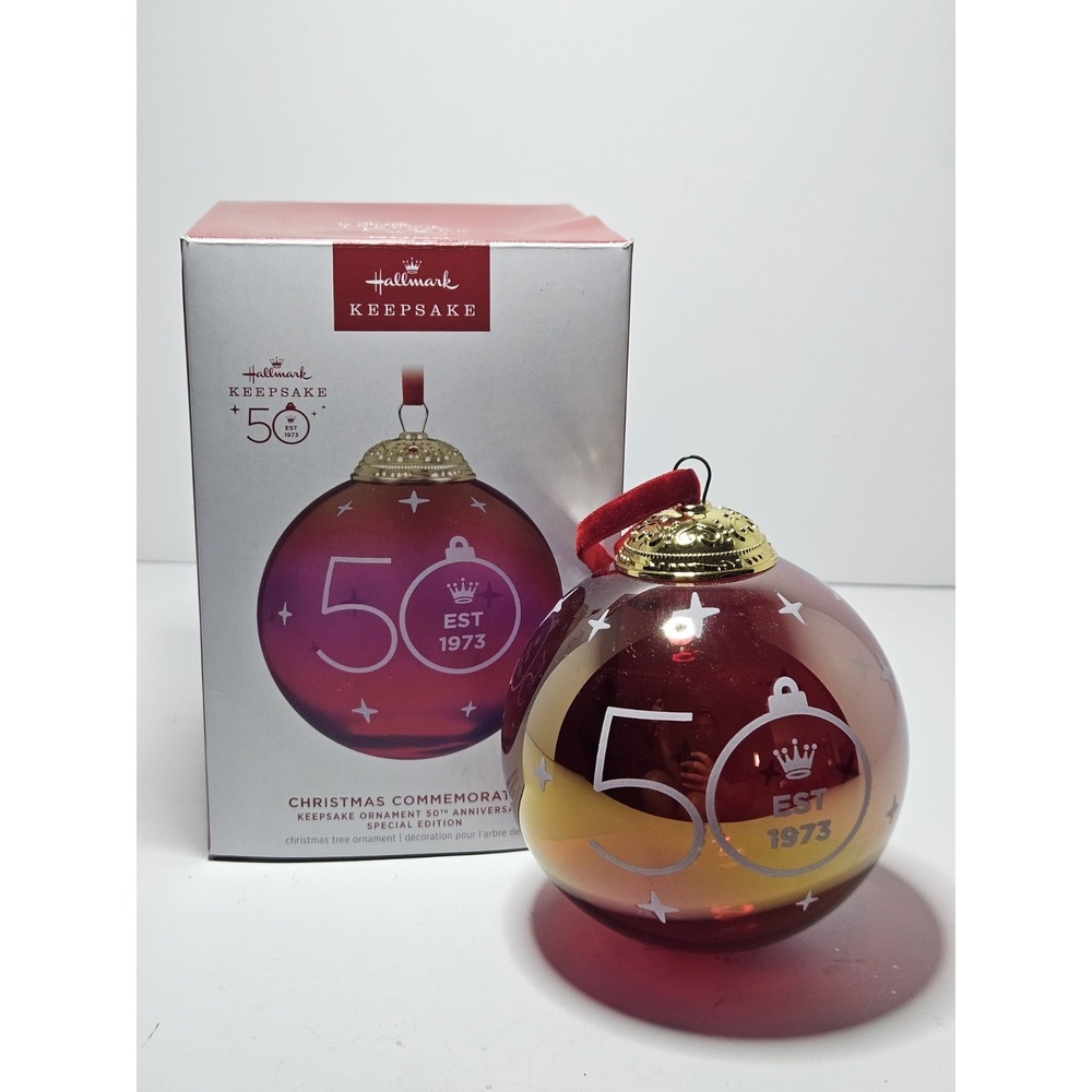 2023 Hallmark Keepsake 50th Anniversary Christmas Commemorative Ornament QGO2987